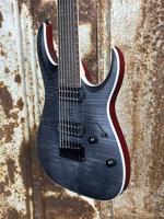 Ibanez RGA742FM Transparent Gray Flat 7-snarige elektrische gitaar - thumbnail