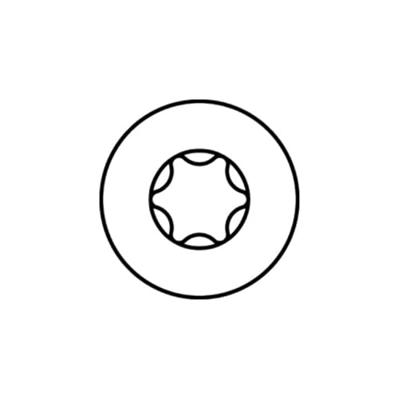 HECO-TOPIX-plus A2 4,5 x 40, scharnierschr, vk, T-20, VVD,500 st - HC61701