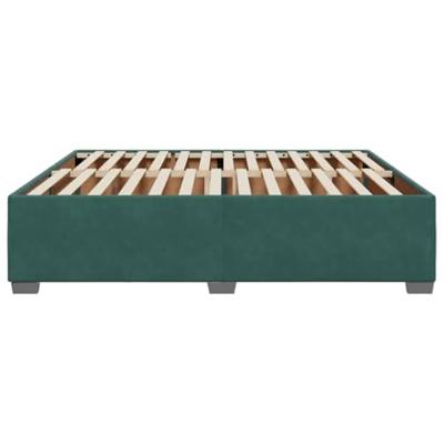 Bedframe zonder matras 180x200 cm fluweel donkergroen Bedframe zonder matras 180x200 cm fluweel donkergroen