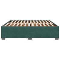 Bedframe zonder matras 180x200 cm fluweel donkergroen - thumbnail