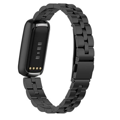 Fitbit Luxe - Stalen schakelband - Zwart