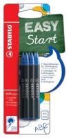 STABILO EASYoriginal rollervulling, medium, 0,5mm, blister van 6 stuks, blauw - thumbnail