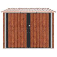 Fietsschuurtje 3 pcs Bruin 215 x 206 x 157 cm Metaal - thumbnail