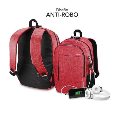 Laptoptas Subblim SUB-BP-1UL0002 Rood - thumbnail