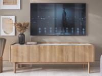 Tv-meubel BOUKO 3 deuren riviera eik - thumbnail