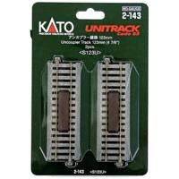 H0 Kato Unitrack 2-143 Ontkoppelrails 123 mm 2 stuk(s) - thumbnail