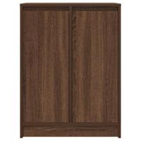 Dressoir 57x34x76 cm bewerkt hout bruin eikenkleurig - thumbnail