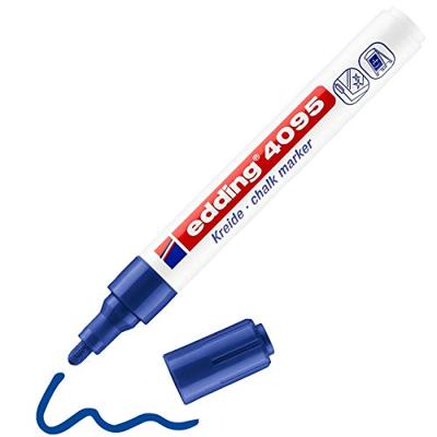 Krijtstift edding 4095 rond 2-3mm blauw blister à 1 stuk