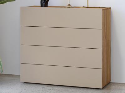 Commode IMPALUNA 4 lades mauvella eik Commode IMPALUNA 4 lades mauvella eik