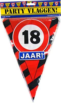Paperdreams Party Vlag - 18 jaar