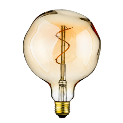 LED Globe Bol Gedeukt Spiraal (G125) 4W 2200K Goud | Dimbaar | ThatsLed | ThatsLed | ThatsLed | ThatsLed | ThatsLed | ThatsLed | ThatsLed | ThatsLed