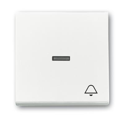 Busch-Jaeger 2CKA001751A2754 Wipschakelaar bel Afdekking Busch-axcent, Carat, Future lineair, Solo Verkeerswit, Wit 1 stuk(s)