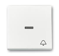 Busch-Jaeger 2CKA001751A2754 Wipschakelaar bel Afdekking Busch-axcent, Carat, Future lineair, Solo Verkeerswit, Wit 1 stuk(s) - thumbnail