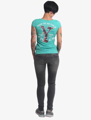 Yakuza / t-shirt My Heart in turquois