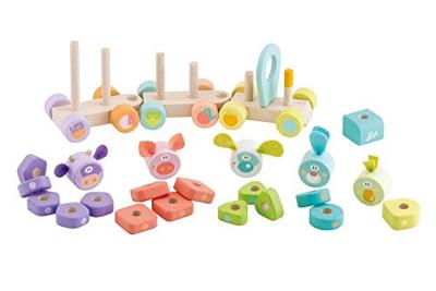 Sevi trein wagen met nummers