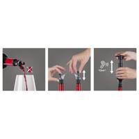 Vacu Vin Wijnset Premium - Zwart - 4 delige set - thumbnail