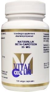 Vital Cell Life Beta caroteen 35mg pro vitamine A 100 Capsules