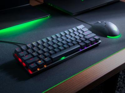 Razer Huntsman Mini Zwart - Razer Clicky Purple - thumbnail