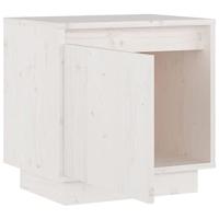 Nachtkastje 40x30x40 cm massief grenenhout wit - thumbnail