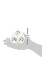 KOPP - Wandcontactdoos - Standard - Opbouw - 3-voudig Stopcontact - Randaarde - Arctic Glans Wit - thumbnail