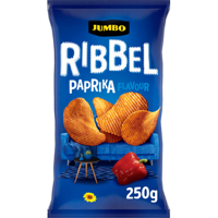 Jumbo Ribbel Chips Paprika 250 g - thumbnail