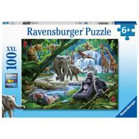 Ravensburger puzzel jungledieren - 100 stukjes - thumbnail