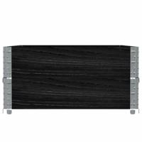 VidaXL Palletopzetranden 2 st 120x80 cm massief grenenhout zwart - thumbnail