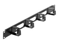 Intellinet 711050 19 inch Kabelgeleiding voor patchkast 1 HE Zwart (RAL 9005) - thumbnail