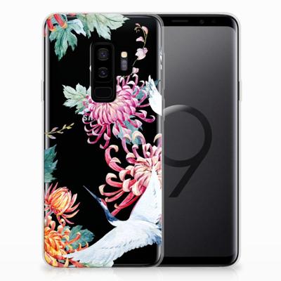 Samsung Galaxy S9 Plus | TPU Hoesje | Bird Flowers Samsung Galaxy S9 Plus | TPU Hoesje | Bird Flowers