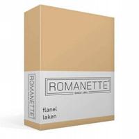 Flanellen Lakens Romanette Zand-240 x 260 cm - thumbnail