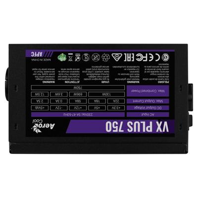 VOEDING AEROCOOL PGS VX-750PLUS 750W 80+ BOX