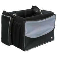 Trixie fietsmand voor aan stuur nylon zwart / grijs 41x26x26 cm - thumbnail