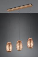 Trio Bruine hanglampBidar 3-lichts - R31573065 - thumbnail