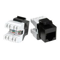 ROLINE Cat.5e (Klasse D) Keystone, RJ45, niet afgeschermd, zwart - thumbnail