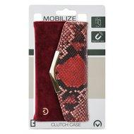 Mobilize 2in1 Gelly Velvet Clutch for Apple iPhone 12 Pro Max Red Snake - thumbnail