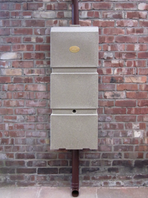 Wand regenton zandkleur 100L incl. plastic kraantje Prestige - Prestige