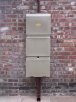 Wand regenton zandkleur 100L incl. plastic kraantje Prestige - Prestige - thumbnail