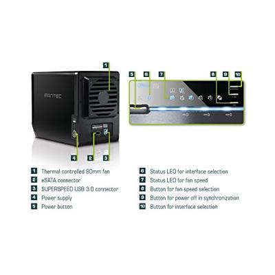 Fantec QB-35US3-6G NAS behuizing - thumbnail