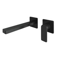 Wastafelkraan Hotbath Gal Inbouw Mengkraan 18 cm Geborsteld Gunmetal PVD Excl. Inbouwdeel - thumbnail