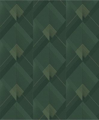 Dutch Wallcoverings Behang Galactik Dessin Groen/Goud L967-04