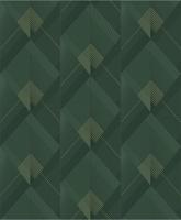 Dutch Wallcoverings Behang Galactik Dessin Groen/Goud L967-04 - thumbnail