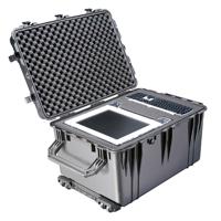 Peli 1660 Schokbestendige Transport Koffer Voor Video-, Drone- En Fotoapparatuur, Ip67 Water- En Stofdicht, Capaciteit: 160L, Gemaakt In Duitsland, Zonder Schuim, Kleur: Zwart - thumbnail