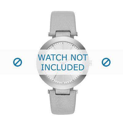 Horlogeband DKNY NY2460 Leder Grijs 10mm Horlogeband DKNY NY2460 Leder Grijs 10mm