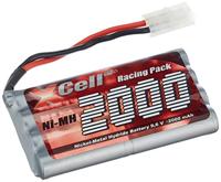 XCell NiMH accupack 9.6 V 2000 Aantal cellen: 8 Tamiya-stekker - thumbnail