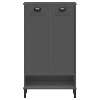 VidaXL Schoenenkast viken bewerkt hout antracietgrijs