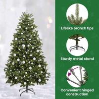 VidaXL Kunstkerstboom met 300 led groen 180 cm pvc en metaal - thumbnail