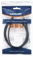 Intellinet 320740 RJ45 Netwerkkabel, patchkabel CAT 5e U/UTP 1.00 m Zwart 1 stuk(s) - thumbnail