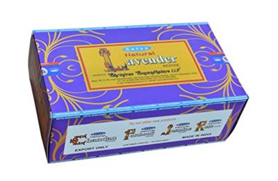 Satya Natural Lavender wierook stokjes 12 doosjes 15 gram per stuk Satya Natural Lavender wierook stokjes 12 doosjes 15 gram per stuk