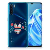 OPPO A91 Telefoonhoesje met Naam Boho Summer - thumbnail