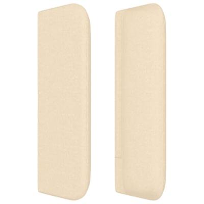 Boxspring met matras stof crèmekleurig 160x200 cm